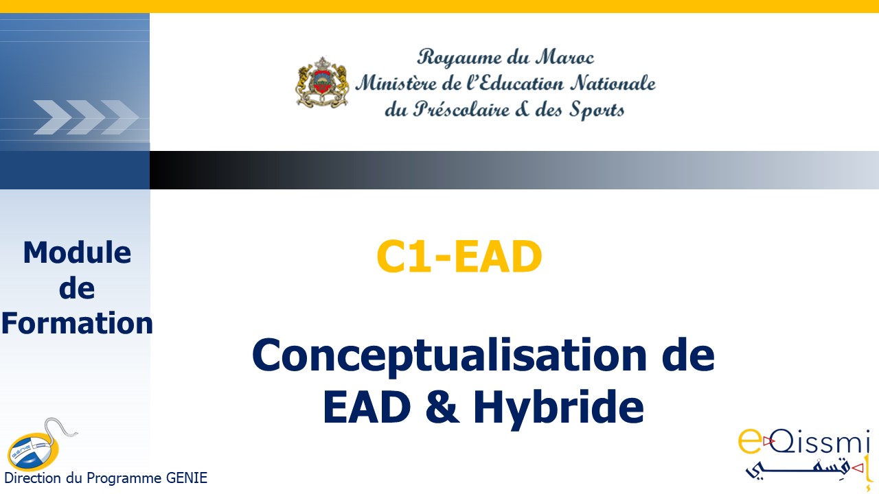 Conceptualisation de EAD & hybride (le cas de la classe inversée)